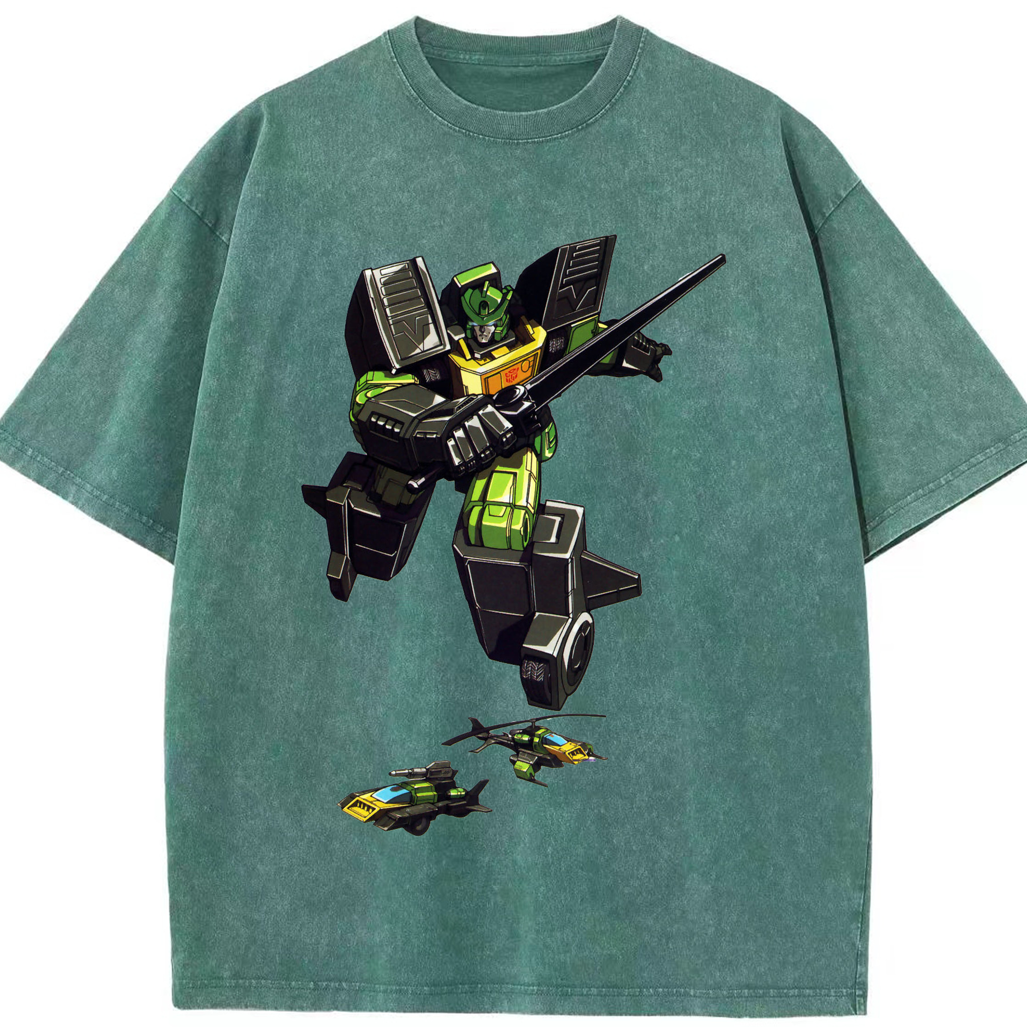 （画像用）  綿100% ヴィンテージ風 半袖Tシャツ（フロントプリント）